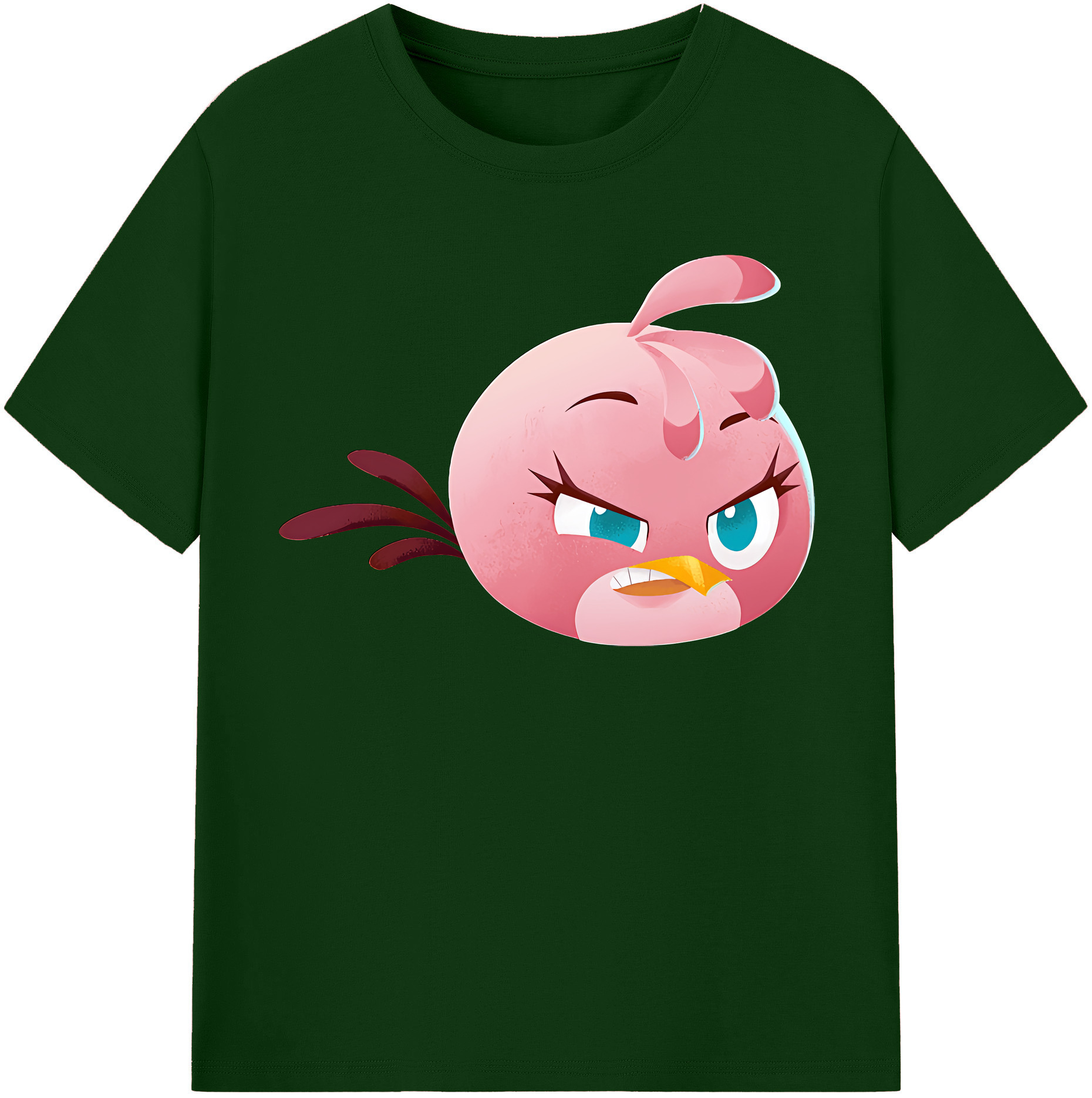（画像用） Angry Birds アングリーバード 綿100％半袖Tシャツ（フロントプリント）